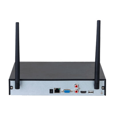DAHUA NVR1108HS-W-S2-CE - NVR WiFi de 4 Megapixeles/ 8 Canales IP/ H.265/ Salidas HDMI &VGA/ 1 Bahía de Disco Duro/ 1 E&S de Audio/ Onvif/