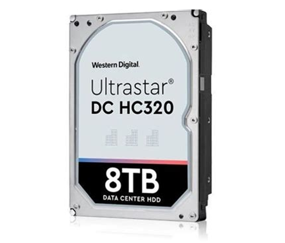 WESTERN HUS728T8TALE6L4 - Disco duro de 8 TB HC320 / Serie ULTRASTAR / Recomendado para servidores / Videovigilancia / Sin limite de bahias / 7200RPM / SATA 3 / 6GBS / 256MB