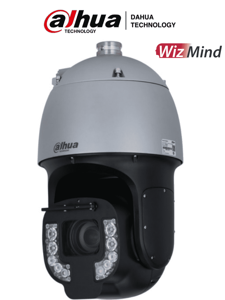 DAHUA SD8C440FD-HNF - Camara PTZ de 4 Megapixeles/ 40x de Zoom Optico/ WizMind/ Fusión de Luz Dual/ 80 Metros de Luz Blanca y 250 Metros de IR/ Sensor STARVIS CMS Dual de 1/1.8/ Reconocimiento Facial/ IVS/ Autotracking/Hi-PoE