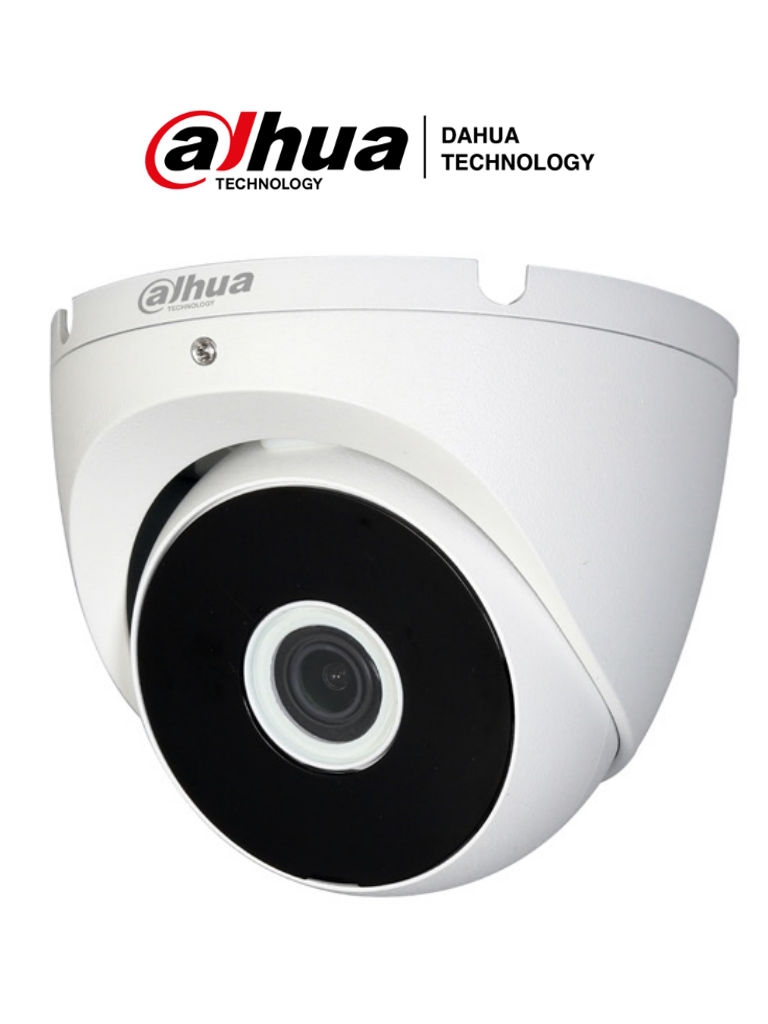 DAHUA HAC-T2A51N-0280B - Cámara Domo de 5MP 106° de apertura carcasa metálica lente de 2.8mm IR de 20m. Compatible con CVI AHD TVI y CVBS. Alta calidad y versatilidad en seguridad.