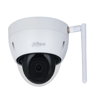 DAHUA IPC-HDBW1230DE-SW - Camara IP Domo Wifi de 2 Megapixeles/ Lente de 2.8 mm/ 100 Grados de Apertura/ IR de 30 Metros/ Ranura para MicroSD/ IP67/ Antivandalica Ik10/ Detección de Humanos SMD/ Hasta 80 Metros de Alcance en Area Abierta/