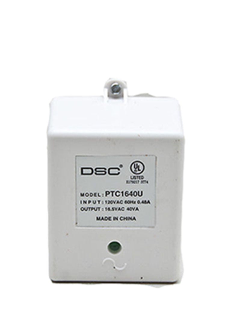DSC PTC1640U - Transformador 16VCA / 40VA   Fusible Interno para paneles y módulos de NEO  Power Series y Maxsys