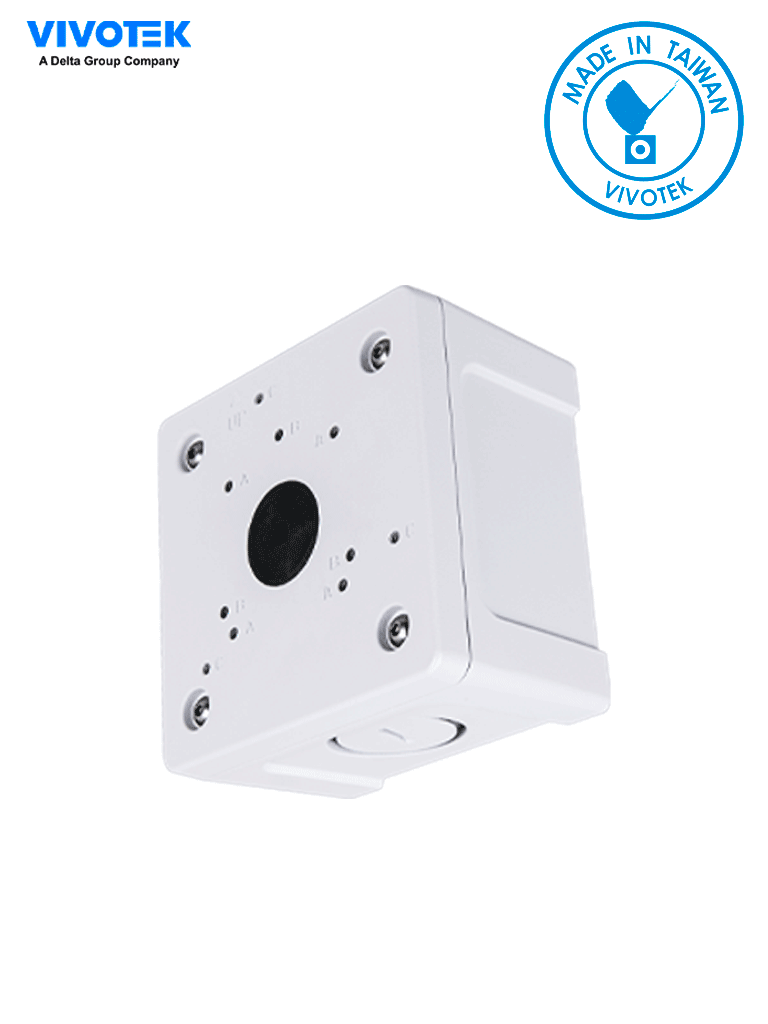 VIVOTEK AM-71C_V02 - Caja de conexiones de exterior para cámaras domo y bullet IP66 color blanco fabricada en aleación de aluminio