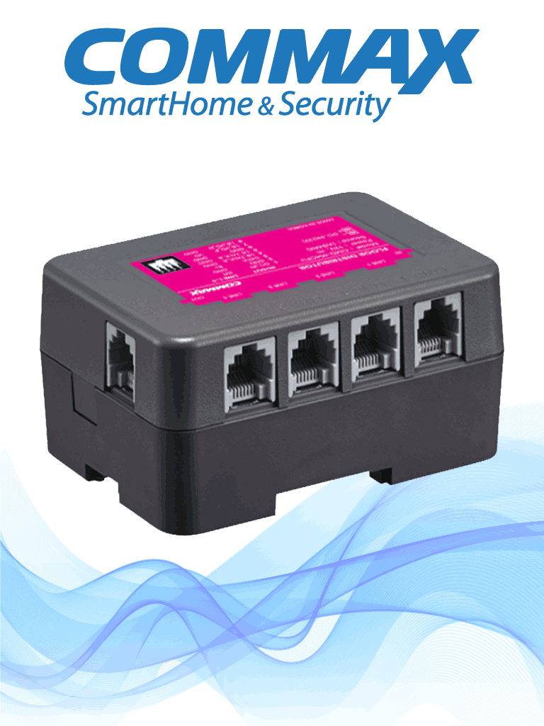 COMMAX CMD404CFU - Distribuidor de piso para conexión de hasta 4 monitores Commax para solución de apartamentos con el frente de calle clave cmx104052  requiere fuente RF2A a 24VDC/ Departamental