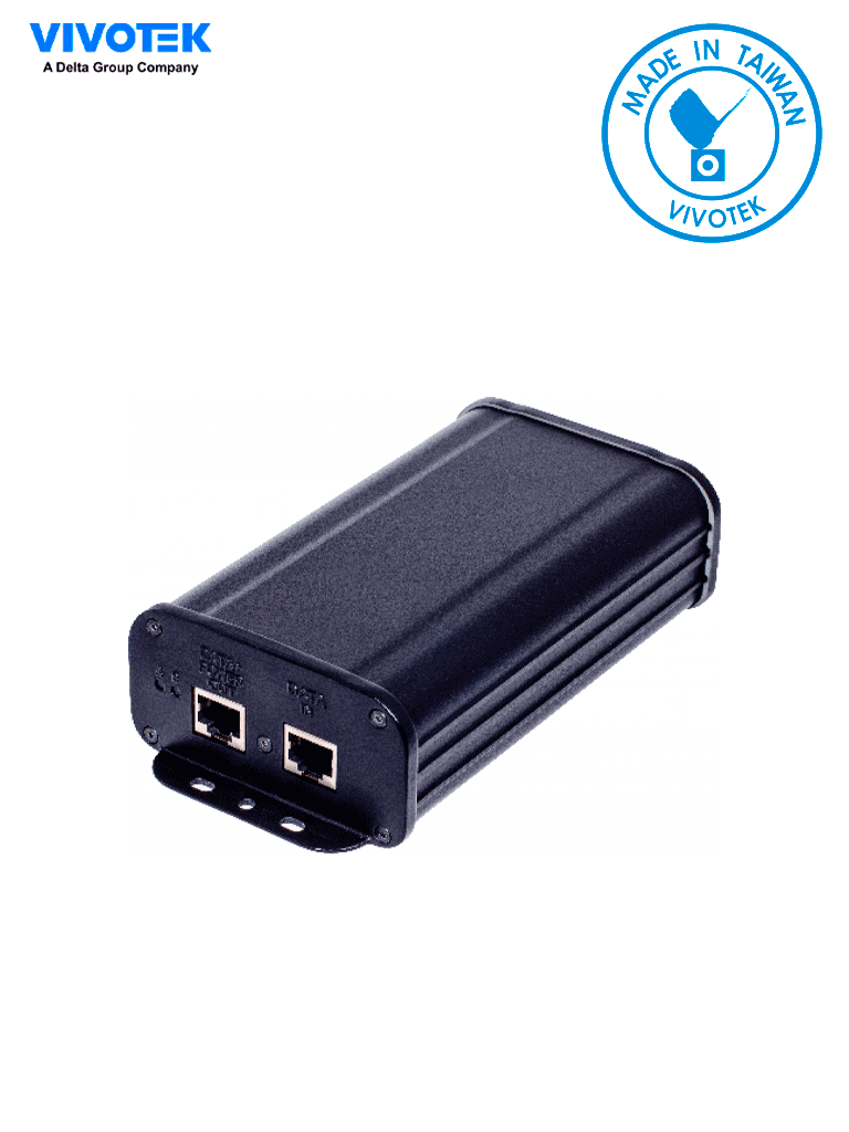 VIVOTEK AP-GIC-010A-060 - Inyector PoE Gigabit para alimentar cámaras IP con 1 puerto UPoE hasta 60W para interiores