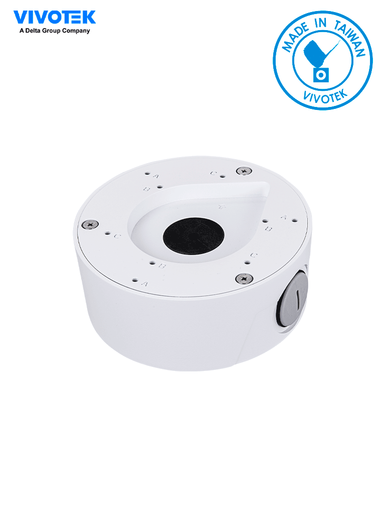 VIVOTEK AM-71B_V02 - Caja de conexiones exterior para cámaras domo con protección IP66 y acabado en color blanco
