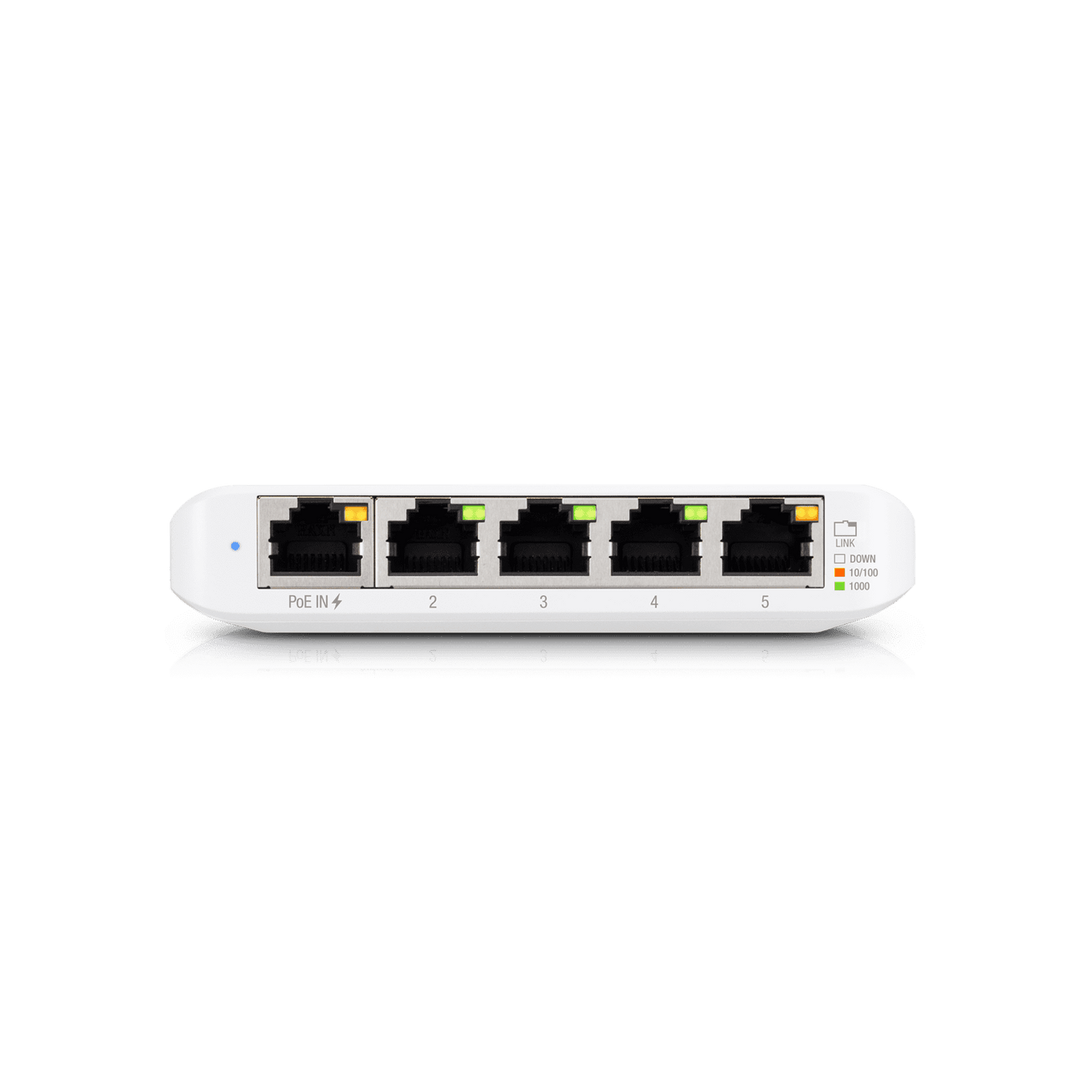 UBIQUITI USW-FLEX-MINI Switch UniFi Administrable Compacto de 5 Puertos 10/100/1000 Mbps entrada de PoE 802.3af/at