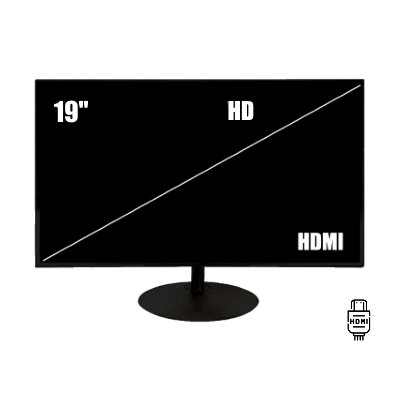 ZKTECO ZD192K - Monitor LED HD de 19 pulgadas / Resolución 1440 x 900 / 1 Entrada de video HDMI y 1 VGA / Ángulo de Visión Horizontal 170° / Soporte VESA / Operación 24/7 / Incluye Cable HDMI #ZK2