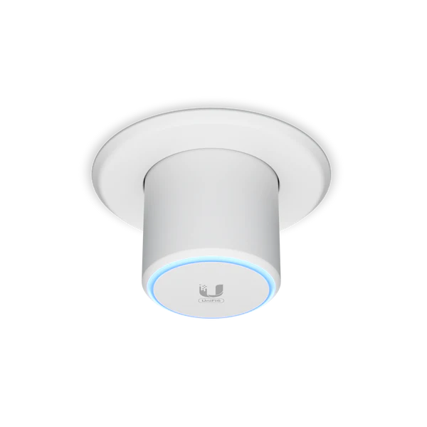 UBIQUITI U6-MESH - Punto de acceso WiFi 6 PRO MU-MIMO 4x4 dual band 802.11ax para interior y exterior con velocidad de hasta 4.8Gbps en 5GHz tecnología Mesh sin Zonas Muertas Wifi 300 clientes IPX5 Portal (Montaje Poste Incluido)