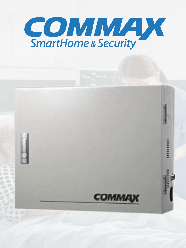 COMMAX JNSPSM - Unidad Central para Sistema de Llamado de Enfermería con Salida de Voltaje 24VDC y Soporte para 32 Subestaciones JNS-4CS y un JNS-70MN