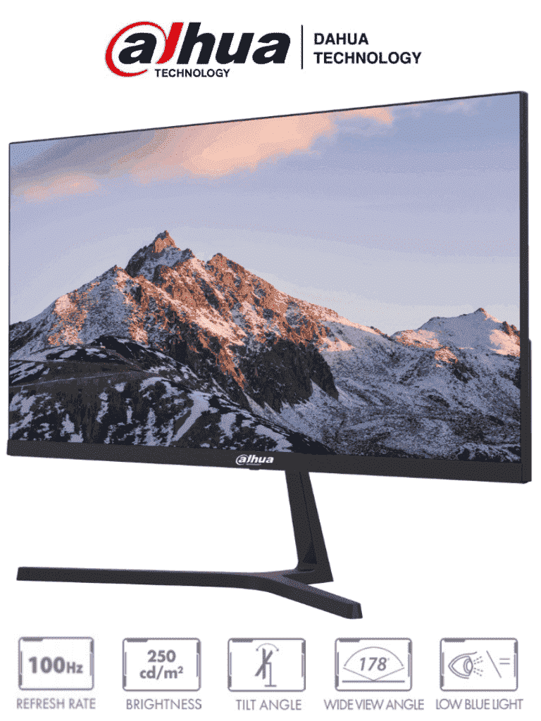 DAHUA DHI-LM22-B200S - Monitor de 21.45 Pulgadas/ Ultra Delgado/ 1920×1080/ Angulo de Visualización de 178 Grados/ Altavoces Integrados/ HDMI&VGA/ Diseño de Micro Bisel/ #VolDH #MonitorDahua #KitSep #MCI2