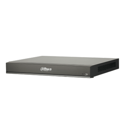 DAHUA DHI-NVR5216-16P-I/L - NVR de 16 Canales 4k/ WizMind/ 16 Puertos PoE/ H.265+/ 4 Canales de Reconocimiento Facial/ 20 Bases de Datos de Rostros/ 2 Bahías de Discos Duros/ Rendimiento de 320 Mbps/ 4&2 E&S de Alarma/