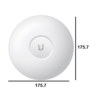 UBIQUITI UAP-AC-LR - UniFi AC: Access Point de largo alcance para interiores con doble banda 802.11ac MIMO 2x2 potencia de 24 dBm hasta 1317 Mbps. Incluye Inyector PoE
