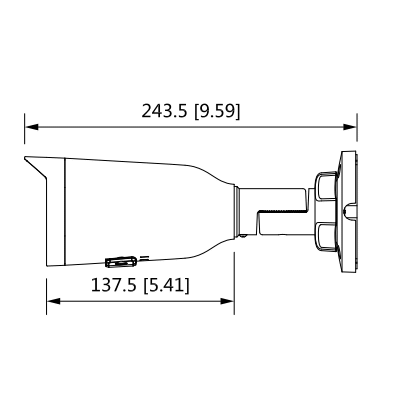 DAHUA IPC-HFW1230T1N-ZS - Camara IP Bullet de 2 Megapixeles/ Lente Motorizado de 2.8 a 12mm/ H.265+/ IR de 50 Mts/ IP67/ PoE/ Ranura para MicroSD/ DWDR/ 3D DR/ HLC/ BLC/