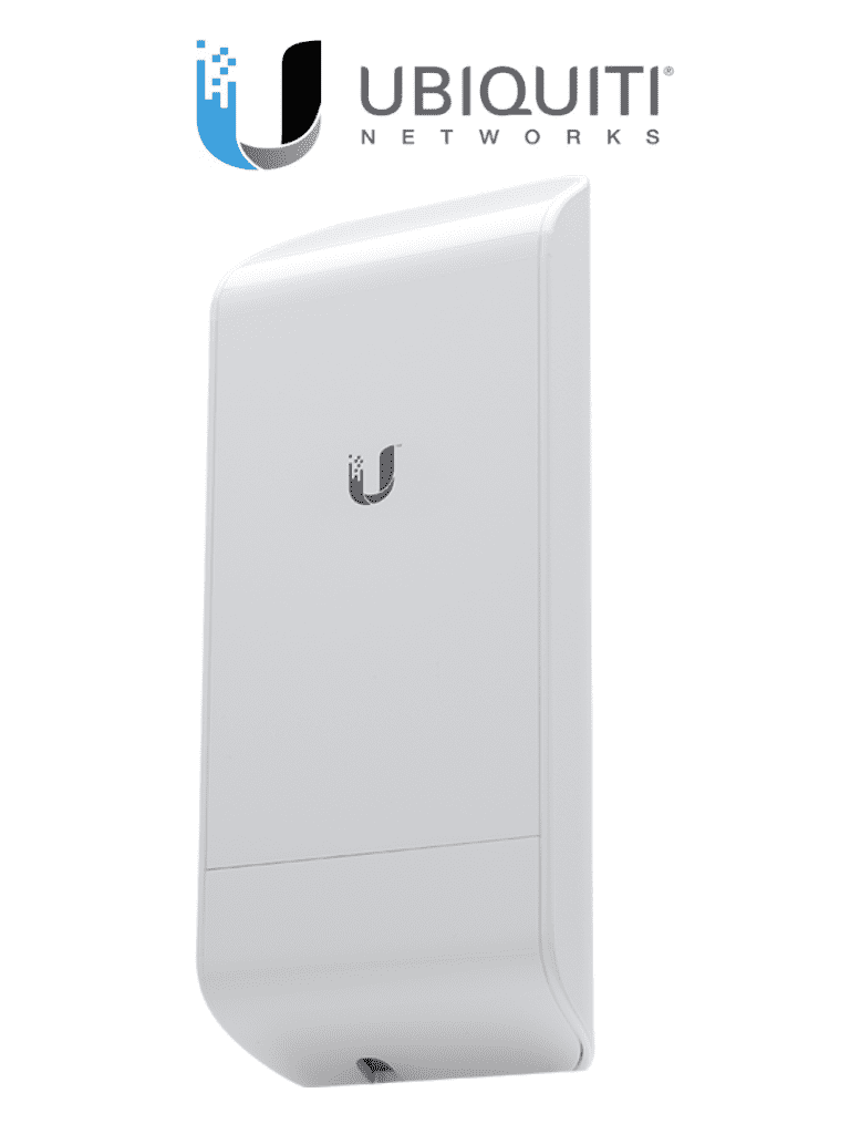 UBIQUITI NANOSTATION LOCOM5 - Radio Airmax 5.8GHz para exteriores con antena integrada tipo panel de 13 dBi MIMO potencia de 23 dBm y rendimiento de hasta 150 Mbps.