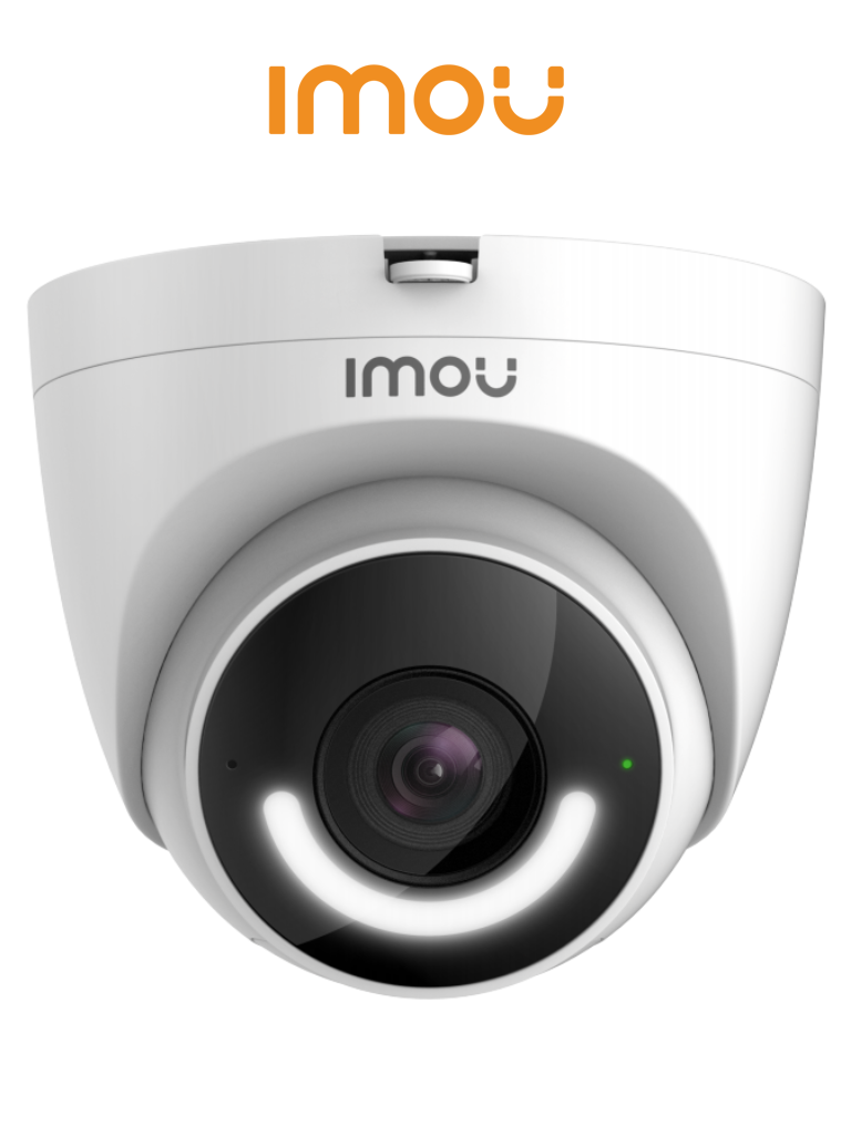 IMOU Turret (IPC-T26EN-0280B-imou) - Cámara IP Domo WiFi de 2MP con disuasión activa sirena integrada LED de alta potencia micrófono audio bidireccional detección de humanos IR 30m IP67 y ranura MicroSD. #CONGIMOU1