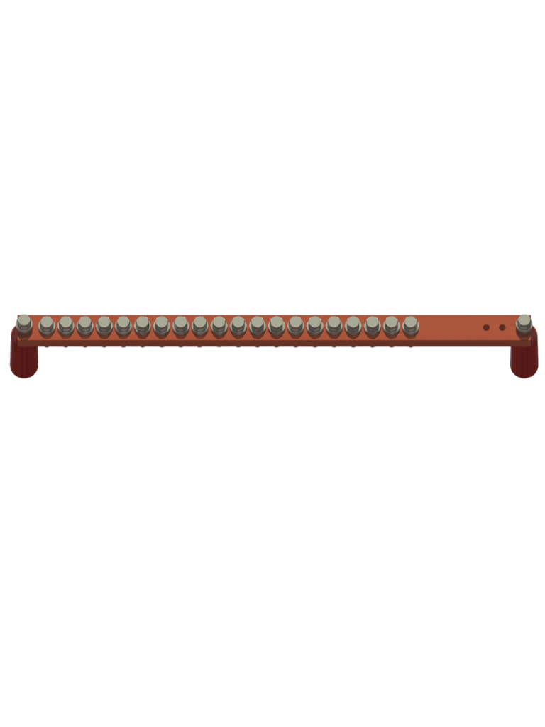 PARRES BCU1/4X1X19-INOX Barras de Conexión a Tierra / Diseñadas para concentrar los circuitos eléctricos que posteriormente van a ser puestos a tierra para los sistemas de telecomunicaciones.