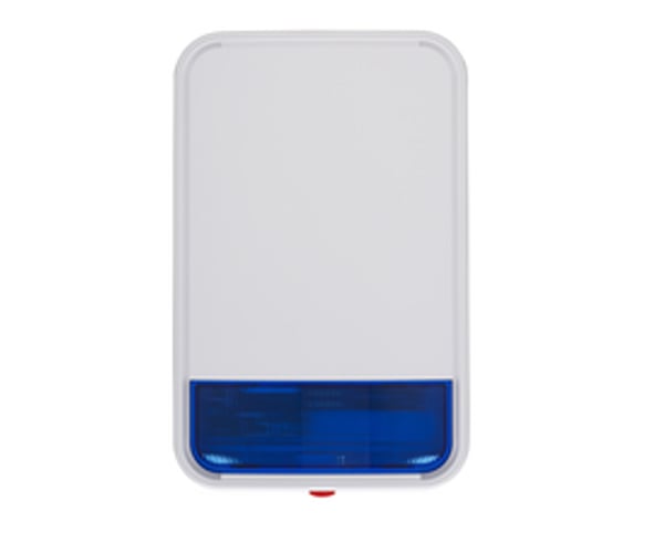 DSC PG9911BBATT -  Sirena con luz estroboscópica exterior 110 dB  c/batería Inalámbrica  Power G compatible con NEO  PRO  Qolsys e IoTega