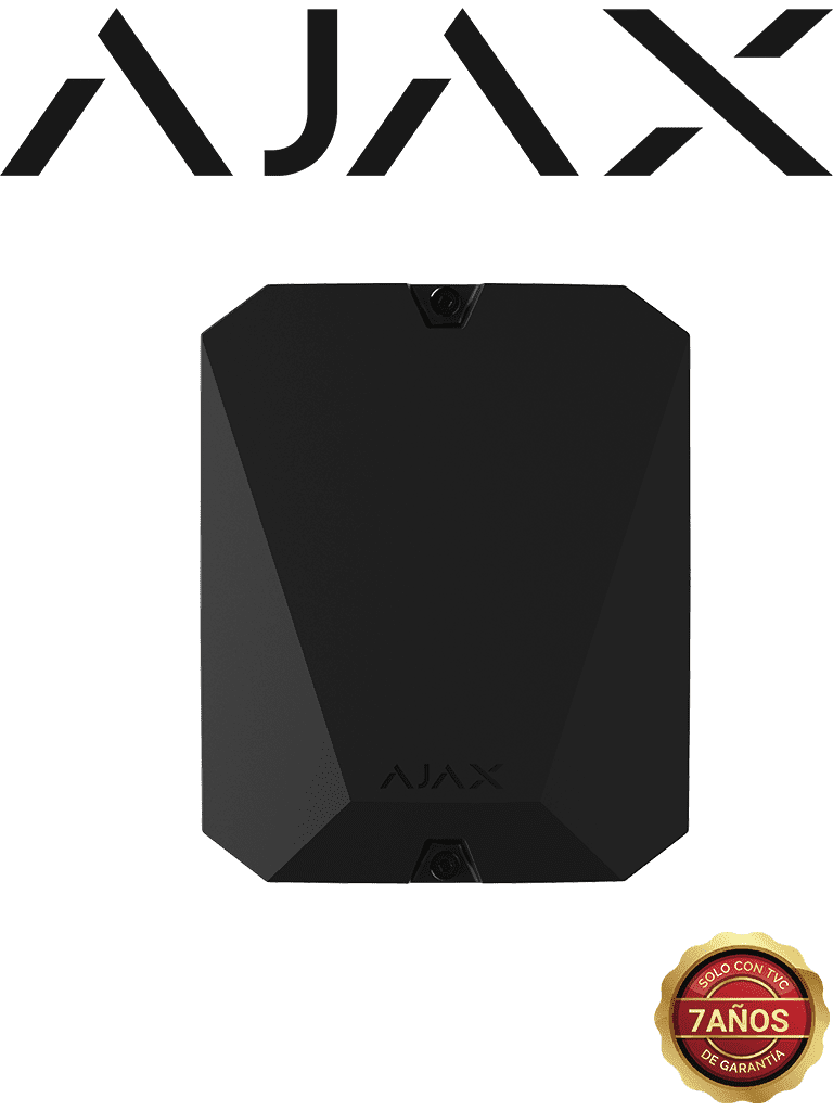 AJAX MultiTransmitter B - Módulo de integración para conectar detectores cableados a Ajax y gestionar la seguridad a través de la app. Color Negro (28305.62.BL3)