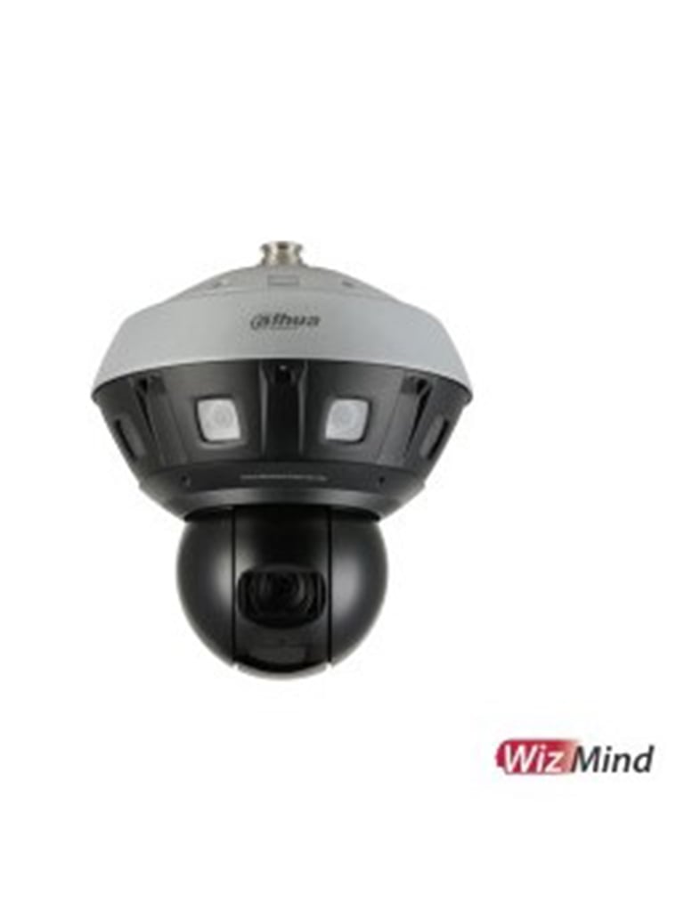 DAHUA PSDW81642ML-A360-D237 - Cámara IP Panorámica 360° Resolución de 8 x 2 MP + PTZ de 4 MP de 40x/ Lente 5 mm/ ? 360/ IR 400 mts/ IA WizMind/ Detección de Movimiento Inteligente/ Auto Seguimiento de objetivos/ Starlight/ WDR/ H.265+/ IP66/ E&S Al