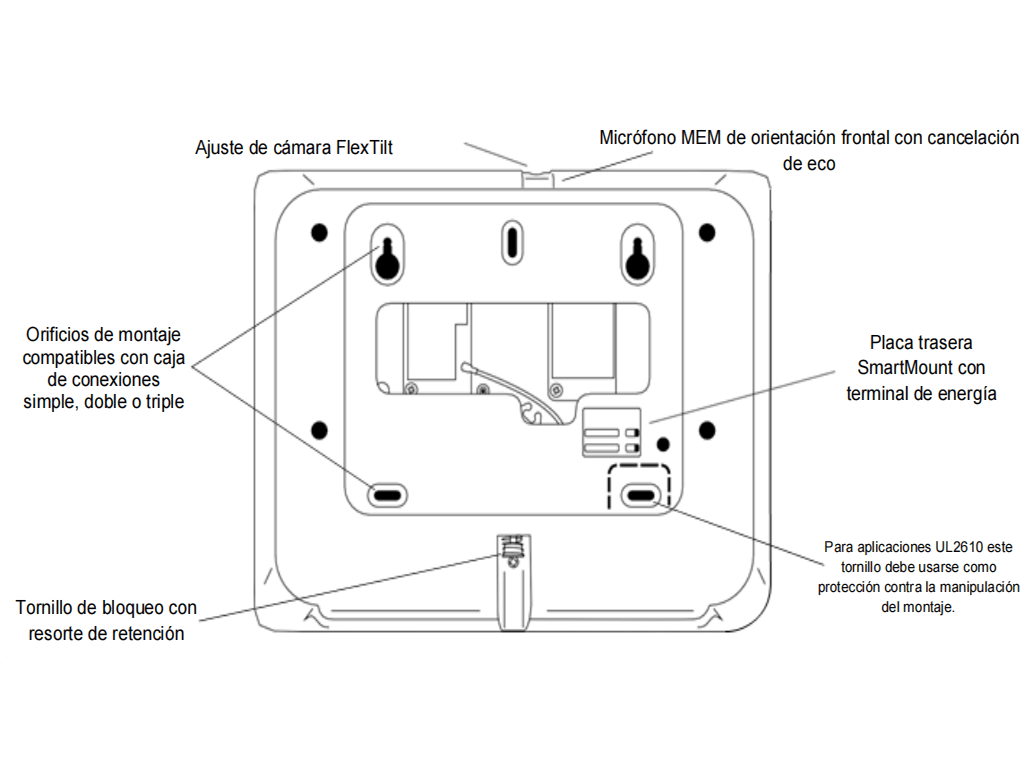 QOLSYS IQP4006 - Sistema de Alarma IQPanel4 Autocontenido con Pantalla Tactil de 7" Power G 915 Mhz + Honeywell 345 Mhz. Con 4 Bocinas integradas (4W). Para la plataforma Alarm.com