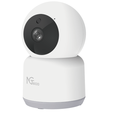 NGTECO NGC2401 - Cámara PT WiFi / 1080p / Lente 3.6mm / Visión panorámica e inclinación / Visión Nocturna / Almacenamiento Local y en la Nube / Control Remoto / Audio Bi-direccional / Funciona con Alexa #NG