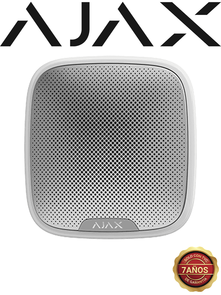 AJAX StreetSiren W- Sirena Exterior Reforzada Inalámbrica (28315.07.WH3)