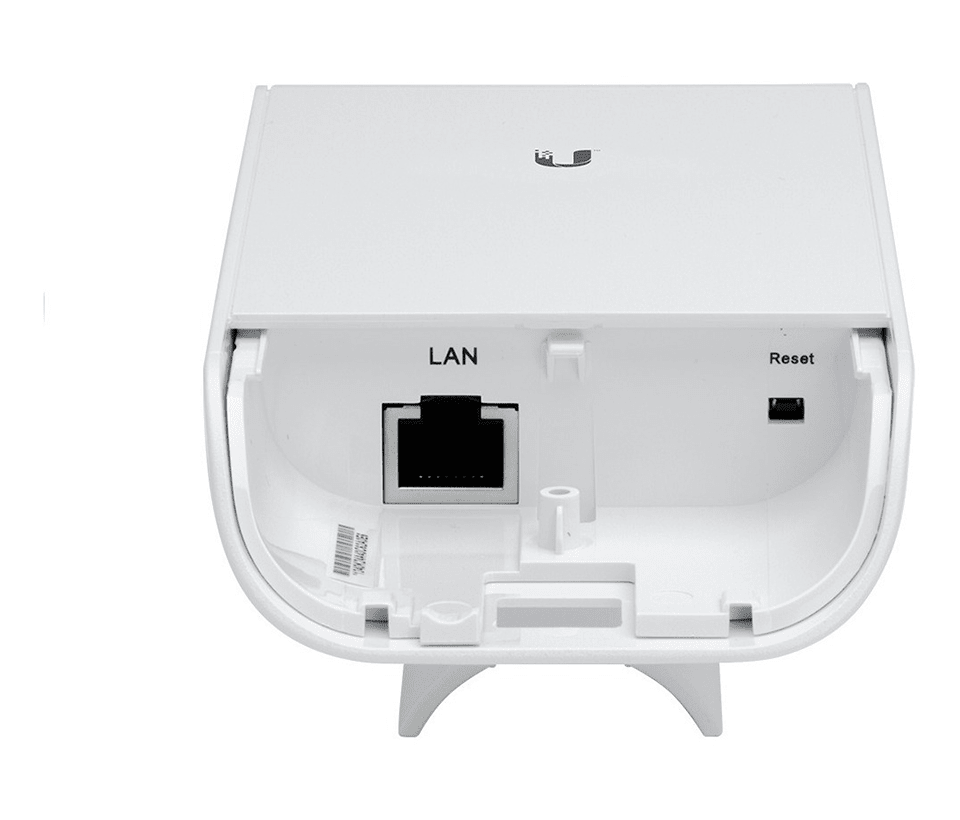 UBIQUITI NANOSTATION LOCOM5 - Radio Airmax 5.8GHz para exteriores con antena integrada tipo panel de 13 dBi MIMO potencia de 23 dBm y rendimiento de hasta 150 Mbps.