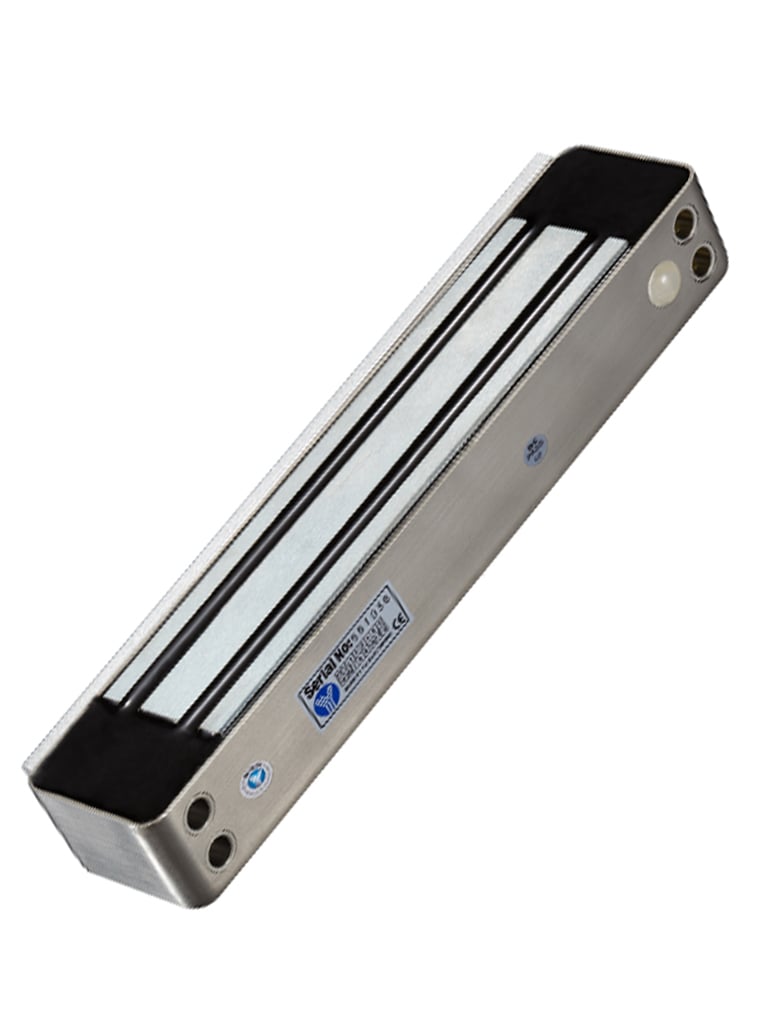 YLI YM280WS - Cerradura Magnética para exterior IP68 / Fuerza de Sujeción 280Kg /600Lb / Voltaje Dual 12v/24 VDC / Puertas de madera vidrio metálica