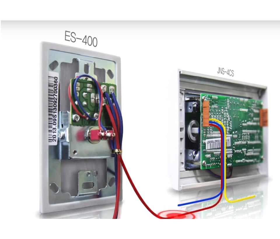 COMMAX ES400 - Botón de emergencia para sistema de llamado de enfermería / Compatible con JNS4CS / Instalación en sanitario y lavabo