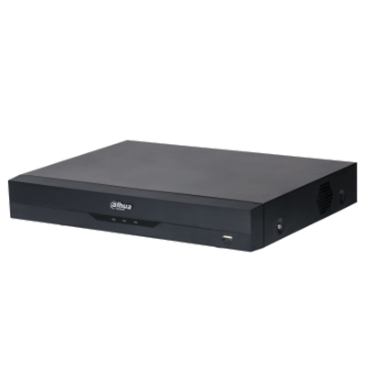 DAHUA XVR5108HE-4KL-I3 - DVR 8 canales 4K con tecnología WizSense y compresión H.265+. Admite 8 canales HDCVI + 8 IP reconocimiento facial en 2 canales SMD Plus protección perimetral 1 SATA de hasta 16 TB 8 entradas y 3 salidas de alarma. #ProH