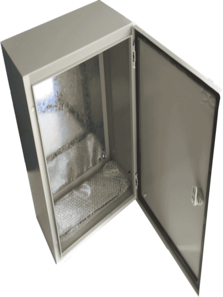 SBE TECH SBE-705025 Gabinete metálico / Alto 70.0 cm / Ancho 50.0 cm/ Profundidad 25.0 cm / grado IP 65 NEMA 4