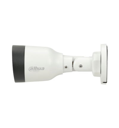Dahua IPC-HFW1230S1-A-S5-Cámara IP Bullet de 2MP lente de 2.8mm ángulo de visión de 102 grados micrófono integrado compresión H.265+ IR de 30m protección IP67 PoE DWDR.