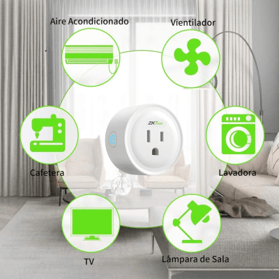 NGTECO NGP300 - Contacto Inteligente WiFi / Control Remoto vía App / Personalice Horarios / Control por Voz / Compatible con Amazon Alexa y Asistente de Google