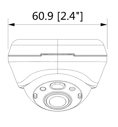 DAHUA HMW3200L - Camara Mini Domo 1080p/ Especial para DVR Movil/ Lente 2.1 mm/ 139 Grados de Apertura/ Microfono Integrado/ IR de 3 Mts/ Uso Interior