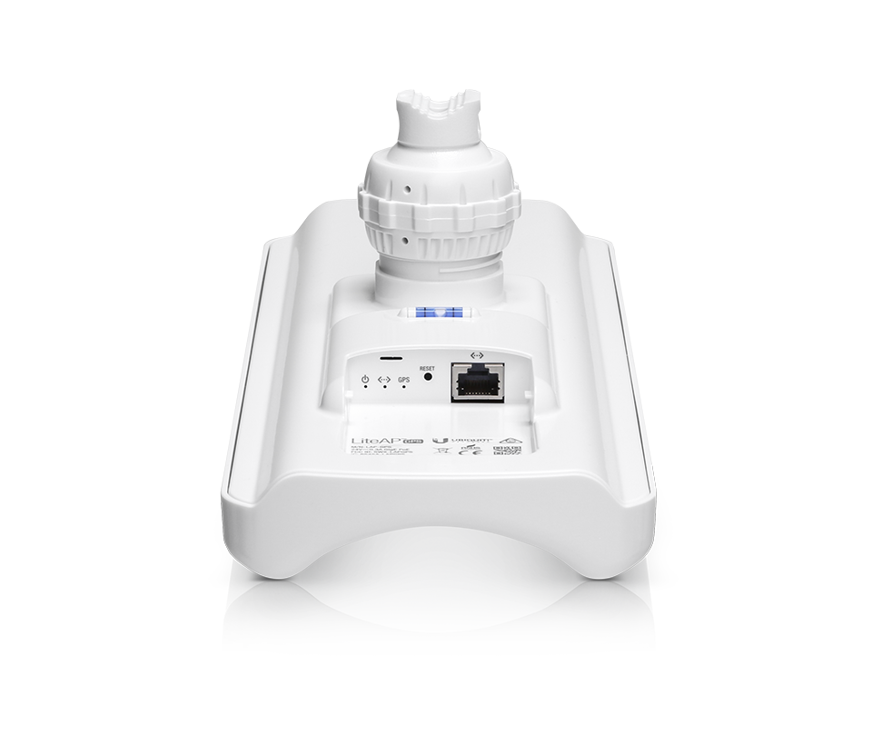 UBIQUITI LAP-GPS - Radio con antena integrada Airmax AC 5.8GHz de exterior con antena sectorial de 17 dBi y 90 grados de apertura. Potencia de 25 dBm rendimiento hasta 450 Mbps y sincronización GPS. #UBIYD
