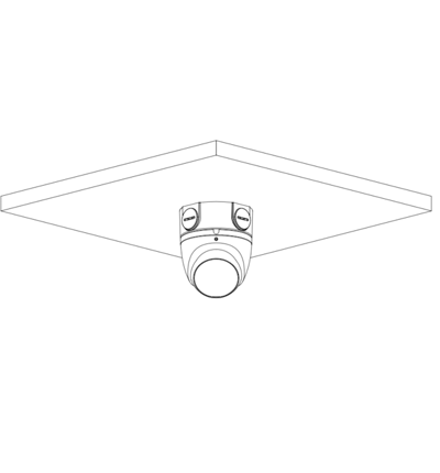 Dahua HAC-T2A21N-28: Cámara domo de 2MP 1080p lente de 2.8mm con ángulo de visión de 100 grados IR de 20m carcasa metálica protección IP67. Compatible con CVI TVI AHD CVBS/ #VolDH