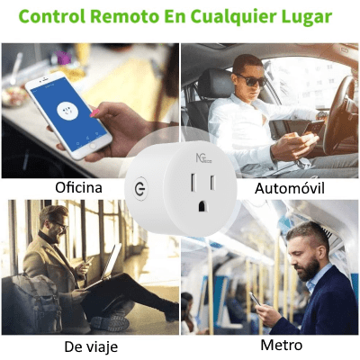 NGTECO NGP300 - Contacto Inteligente WiFi / Control Remoto vía App / Personalice Horarios / Control por Voz / Compatible con Amazon Alexa y Asistente de Google