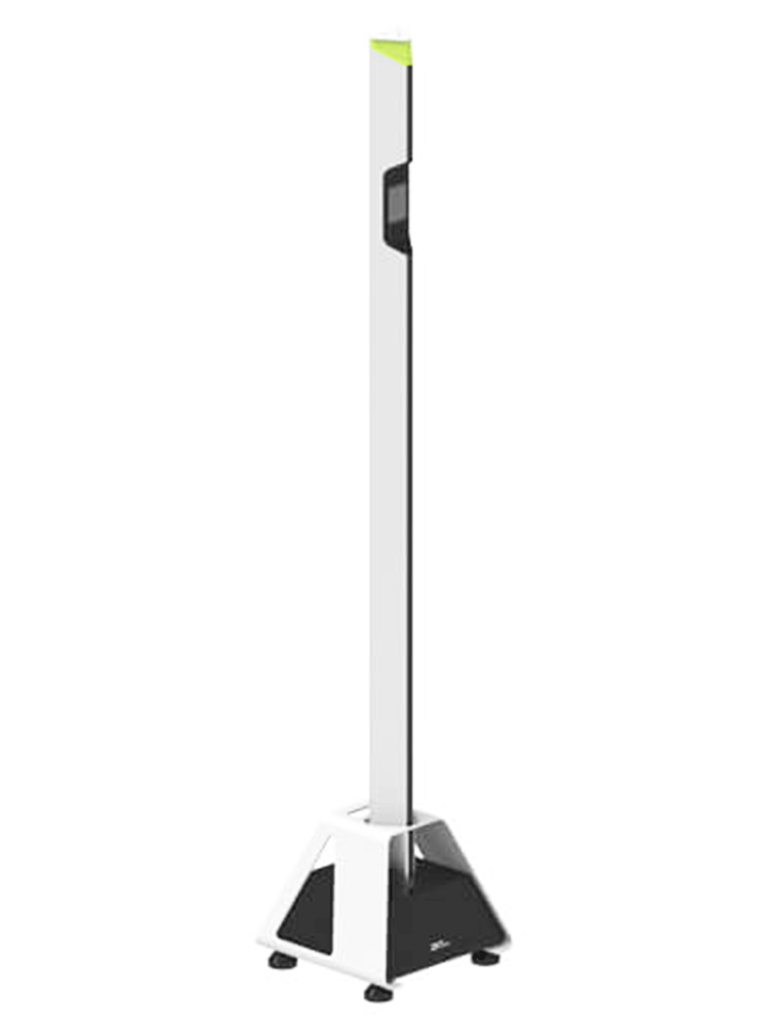 ZKTECO MDS100 - Detector de Metales Portátil tipo Poste con 2 zonas 100 niveles de sensibilidad IPX5 para exterior detección de 50 personas por minuto batería recargable hasta 28 horas de operación