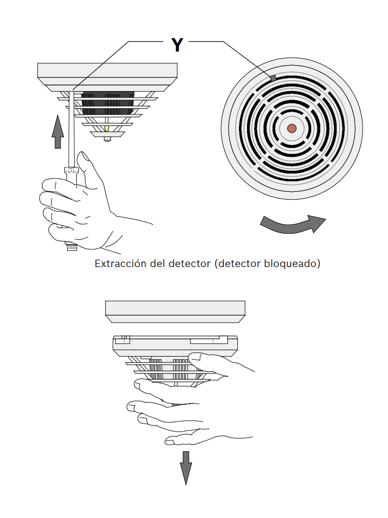 BOSCH F_FCPO320R470- Detector de humos óptico tecnología convencional con resistencia de alarma de 470 ohmios #MCI2