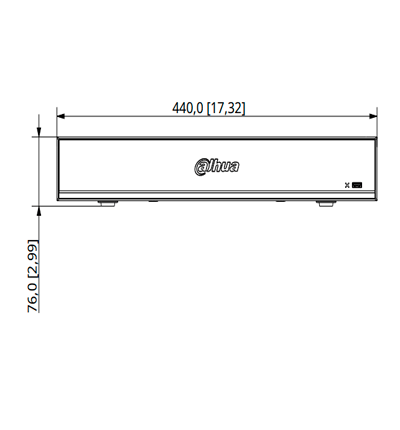 DAHUA DHI-NVR5432-EI - NVR de 32 canales IP 4K con tecnología Acupick WizSense y Smart H.265+. Rendimiento de 384 Mbps 4 bahías para discos duros. IA avanzada. E incluye E/S de alarma y audio
