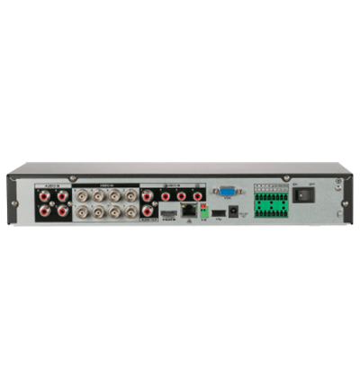 DAHUA XVR5108HE-4KL-I3 - DVR 8 canales 4K con tecnología WizSense y compresión H.265+. Admite 8 canales HDCVI + 8 IP reconocimiento facial en 2 canales SMD Plus protección perimetral 1 SATA de hasta 16 TB 8 entradas y 3 salidas de alarma. #ProH