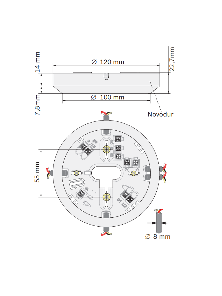BOSCH F_MSR320 BASE DE DETECTOR CONVENCIONAL CON RELE #MCI2