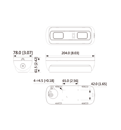 DAHUA IPC-HDW8341XN-3D-0360B-S2 - Cámara IP Dual Resolución de 3 MP/ Lente 3.6 mm/ ? 79°/ IR 20 mts/ IA WizMind/ Cont. de Personas/ Personas en Areas/ Gestion de Filas/ Starlight/ ePoE/H.265+/ IP67/ IK10/ Micrófono/ Sirena/ E&S Alarma y Audio