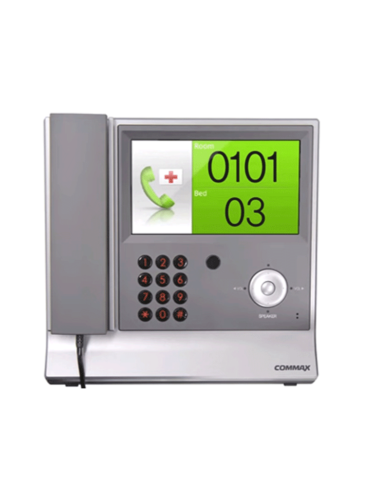 COMMAX JNS70MN - Unidad de intercomunicación por voz para sistema de llamado de enfermería / Identificación de habitación y número de cama / Interconexión con JNSPSM a 4 hilos