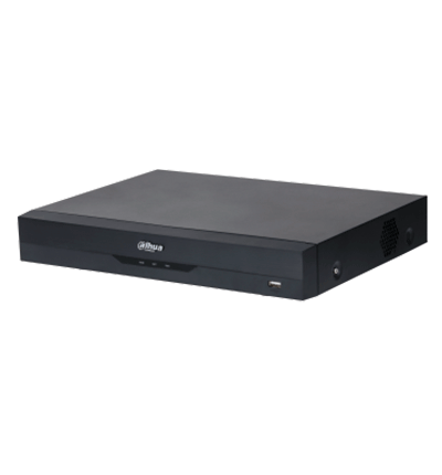 DAHUA XVR5116HE-4KL-I3 - DVR 16 Canales 4K con IA WizSense H.265+ 16 Canales HDCVI+IP (32 Ch máx.) Reconocimiento Facial SMD Plus Protección Perimetral 16&3 E&S Alarma 1 Puerto SATA.