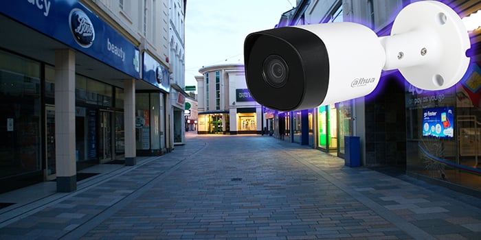 DAHUA HAC-B2A21 - Camara Bullet HDCVI 1080p/ 720p/ 82 Grados de Apertura/ Lente 3.6 mm/ IR de 20 Mts/ IP67/ Metalica/ TVI AHD y CVBS/