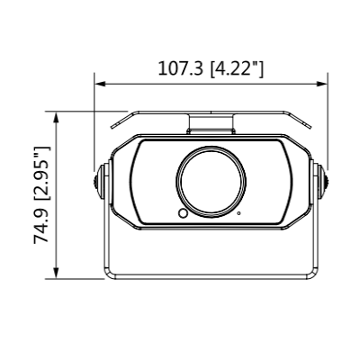 DAHUA HMW3200(2.1mm) - Cámara Cubo para DVR Móvil de 2 Megapixeles/ Lente de 2.1 mm/ 128 Grados de Apertura/ IR para 20 Mts/ A prueba de Choques/ IP67/ Microfono Integrado/