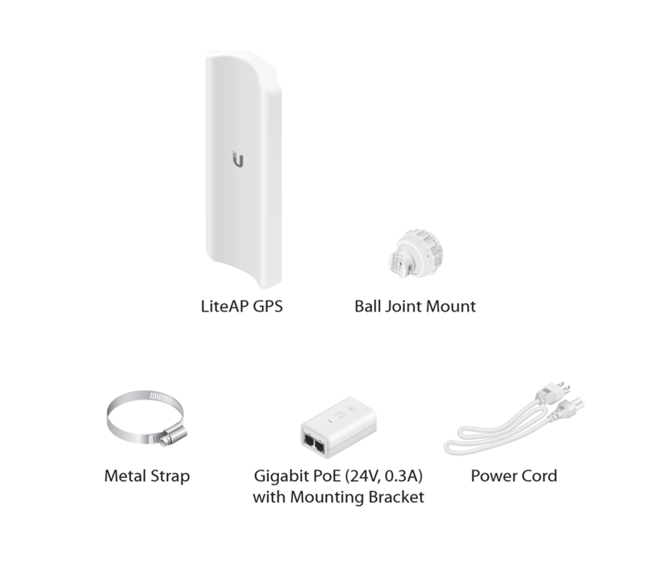 UBIQUITI LAP-GPS - Radio con antena integrada Airmax AC 5.8GHz de exterior con antena sectorial de 17 dBi y 90 grados de apertura. Potencia de 25 dBm rendimiento hasta 450 Mbps y sincronización GPS. #UBIYD