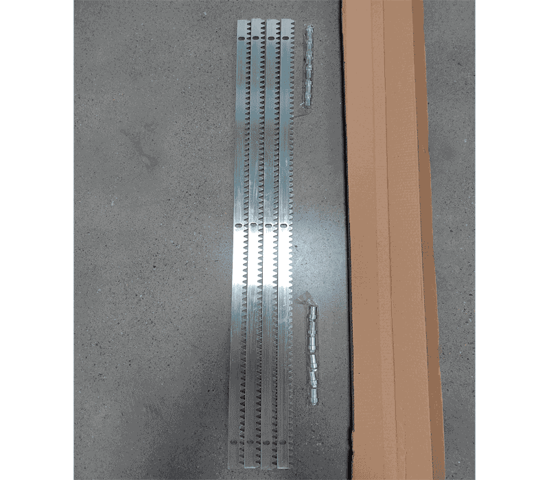 ZKTECO GRM08 - Cremallera para motor deslizante ZKTECO y Wejoin serie ZKSL800 Y ZKSL1500 / WJPKMP202 /1 Metro / Incluye accesorios de fijación